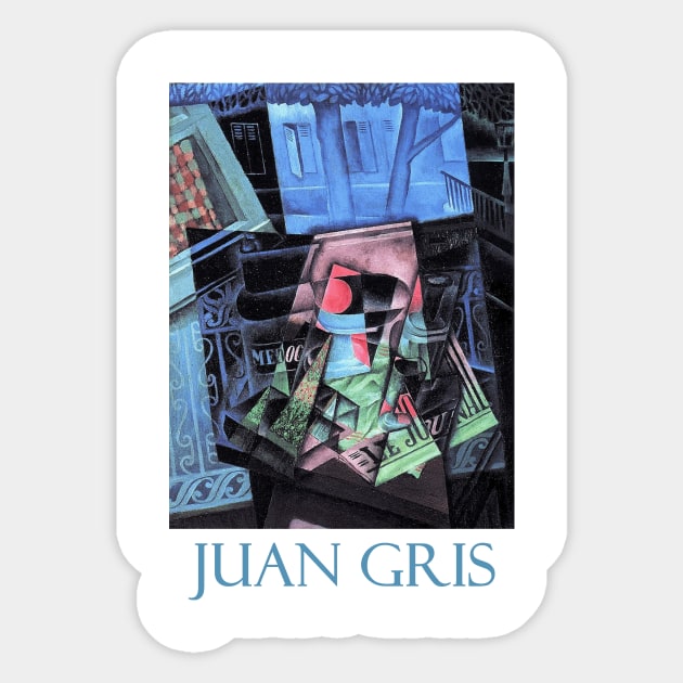 Still Life Before an Open Window by Juan Gris Sticker by Naves